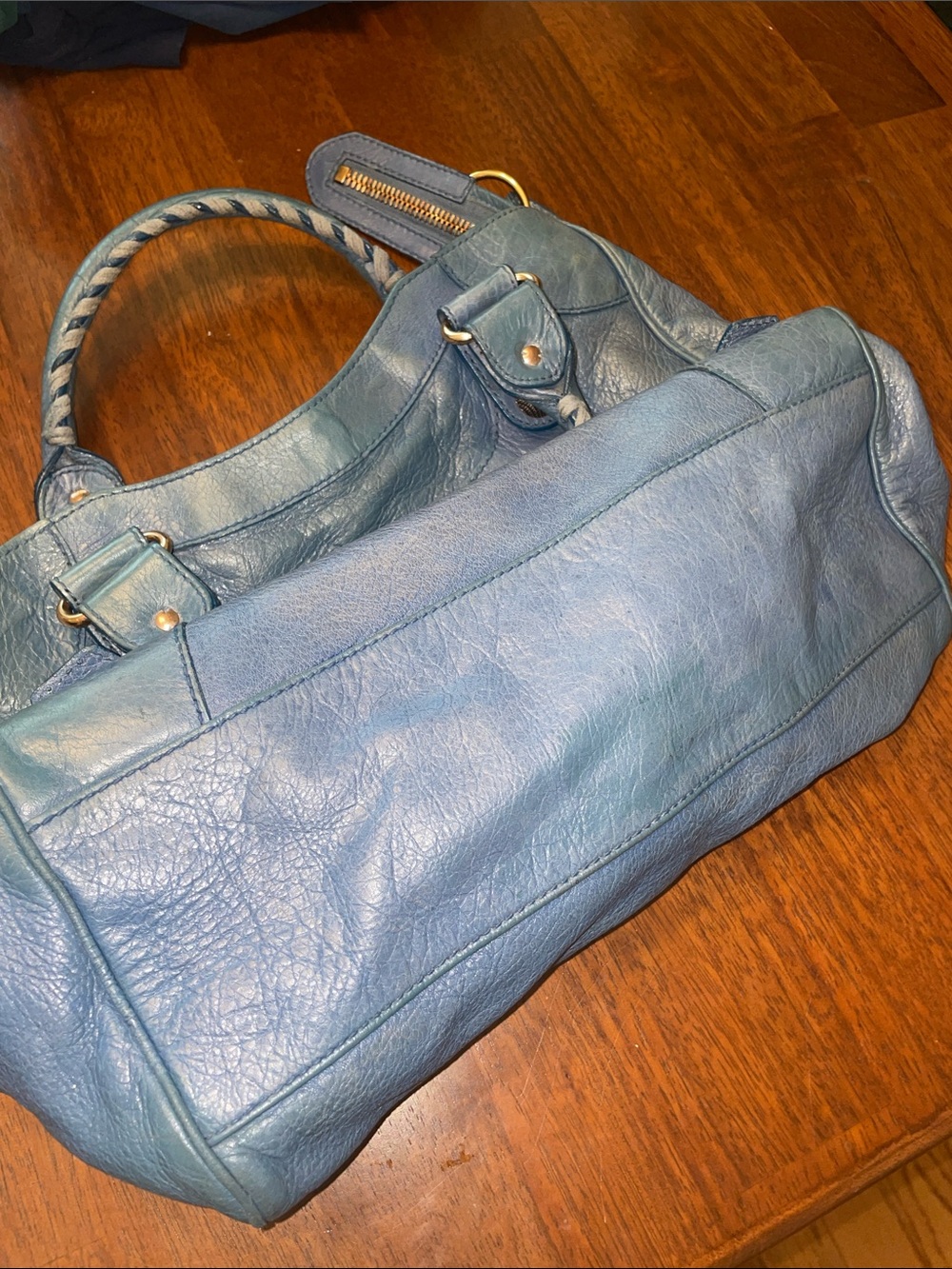 Balenciaga GRGH Giant Rose Gold Hardware Velo Bag Atlantique - Picture 10 of 12